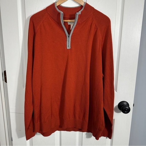 Duluth Trading 1/4 zip sweater, XXL, cotton blend, warm, winter, spring - Picture 1 of 9